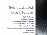 Subarachnoid block failure.pptx